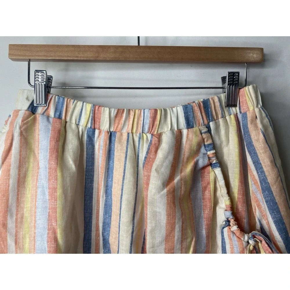 Copper Key Womens Linen Skirt Size Large Tenniscore Lined‎ Coastal Cottagecore